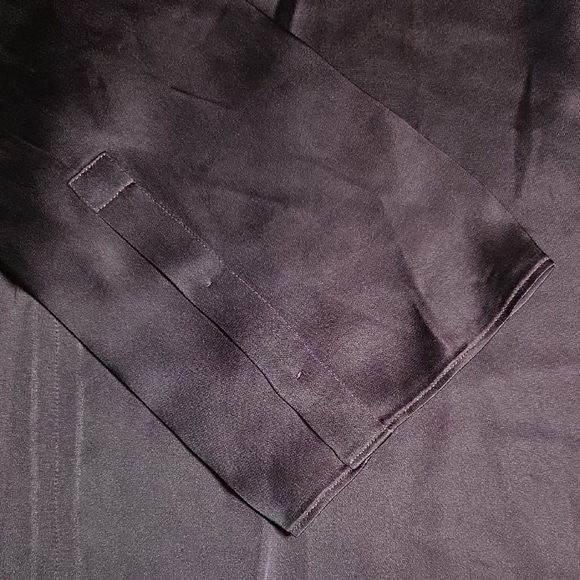 giada_forte Italy Inverno 2016Chic Satin Women's Purple Blouse.sz M. - Picture 5 of 9